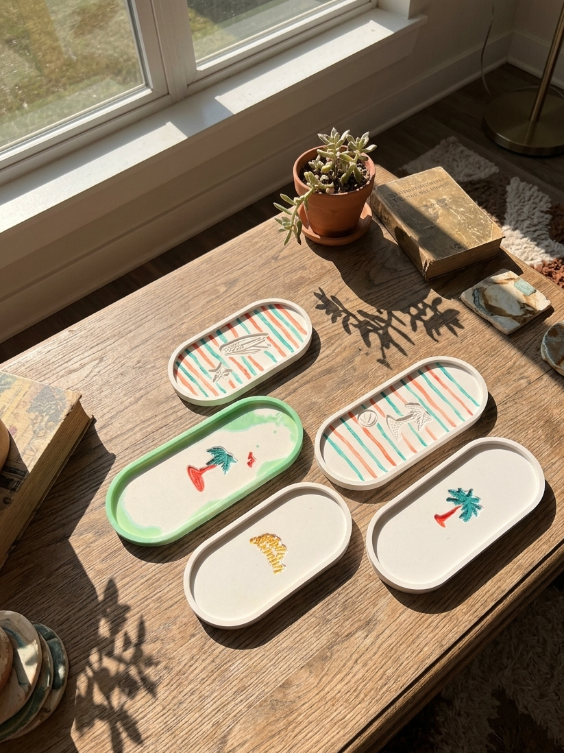Summer Postcards Tray